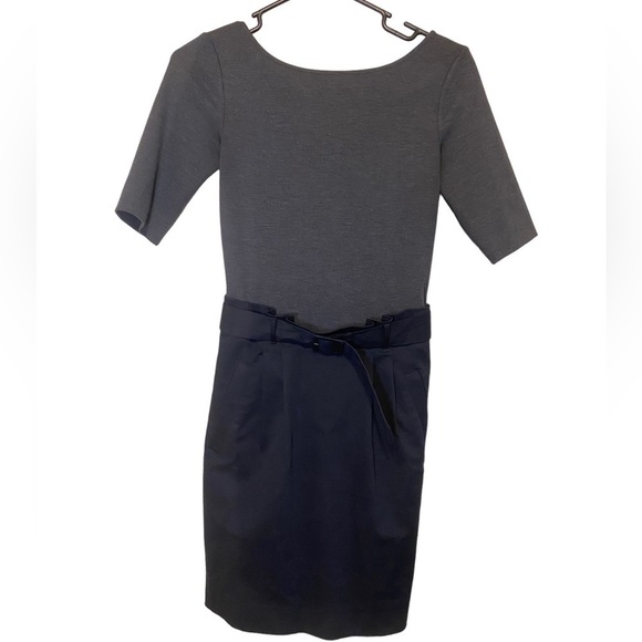 Armani Exchange Black and Gray Sheath Dress Women’s size 0 - Picture 2 of 10